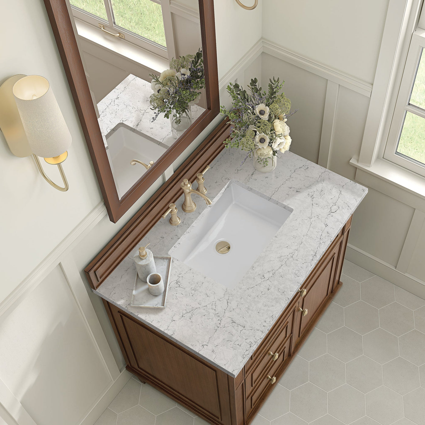 James Martin Lorelai 36" Single Bathroom Vanity, Mid-Century Walnut by James Martin