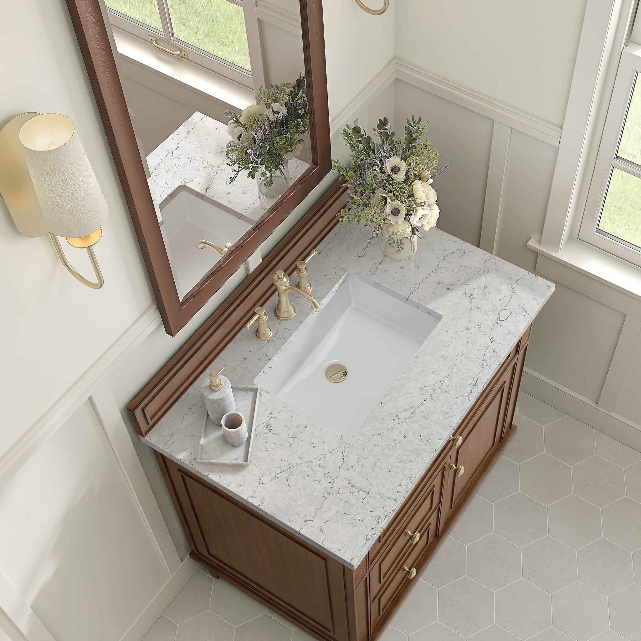 James Martin Lorelai 36" Single Bathroom Vanity, Mid-Century Walnut by James Martin