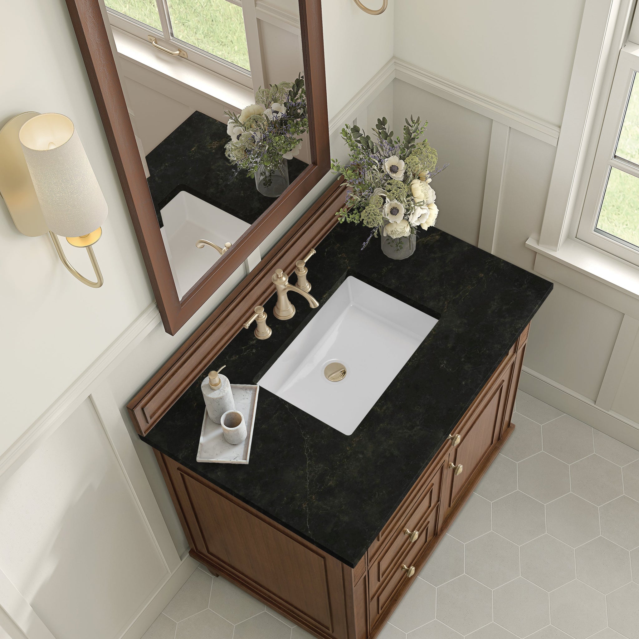 James Martin Lorelai 36" Single Bathroom Vanity, Mid-Century Walnut by James Martin