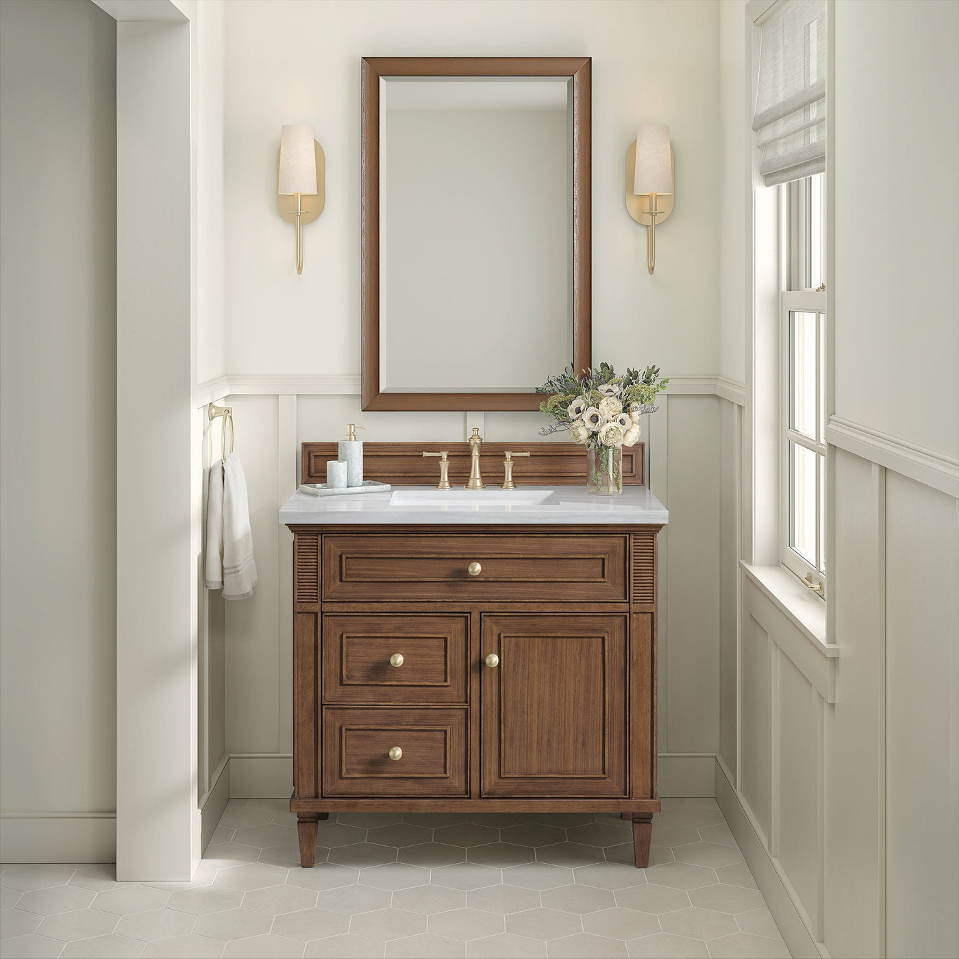 James Martin Lorelai 36" Single Bathroom Vanity, Mid-Century Walnut by James Martin
