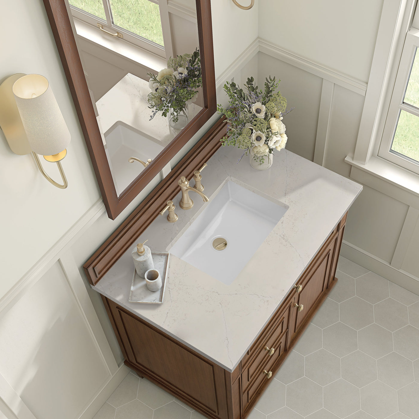 James Martin Lorelai 36" Single Bathroom Vanity, Mid-Century Walnut by James Martin