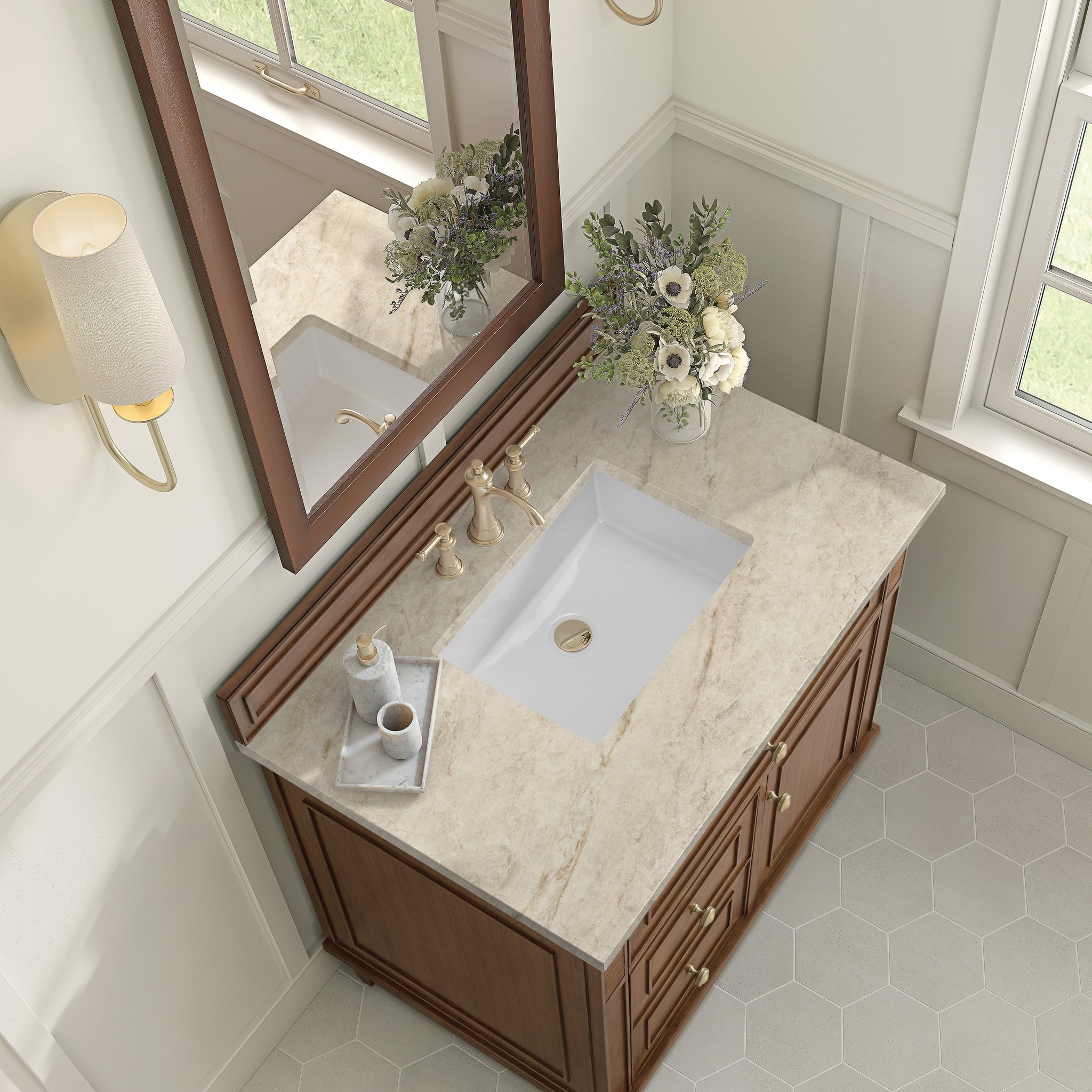James Martin Lorelai 36" Single Bathroom Vanity, Mid-Century Walnut by James Martin