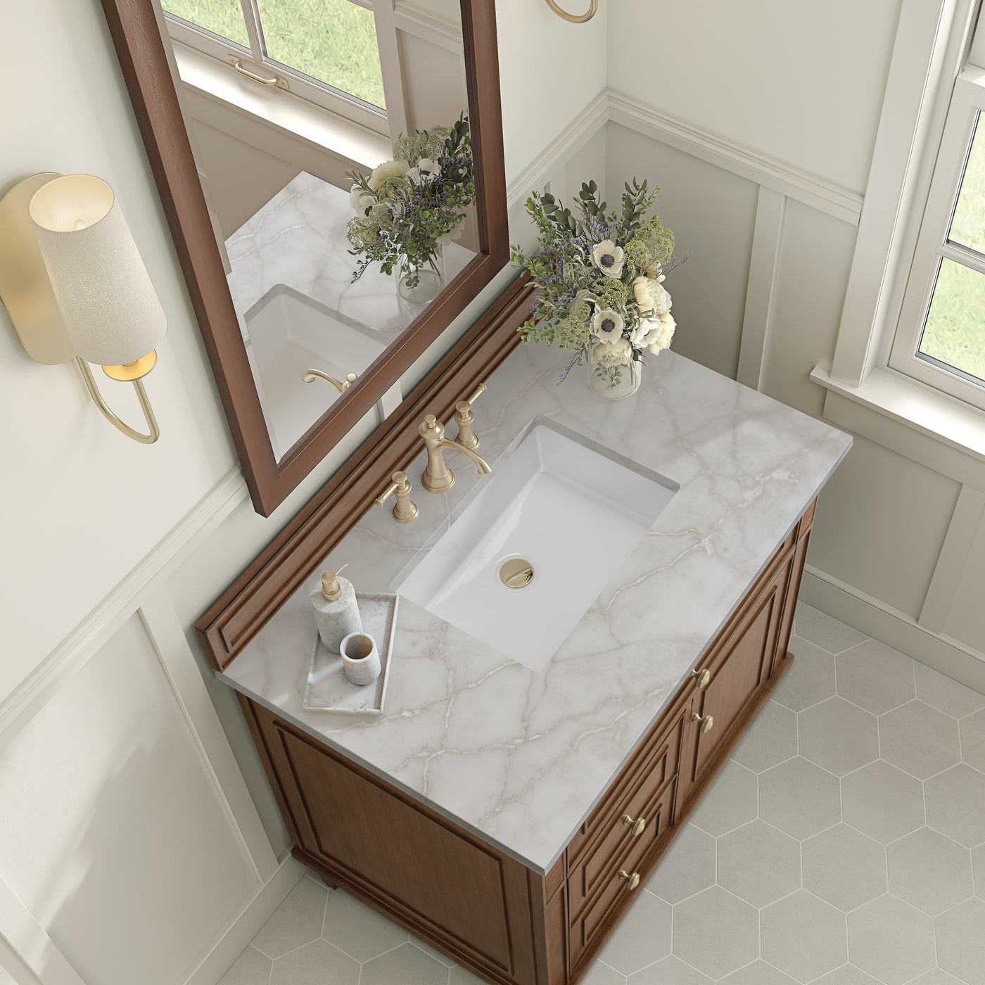 James Martin Lorelai 36" Single Bathroom Vanity, Mid-Century Walnut by James Martin