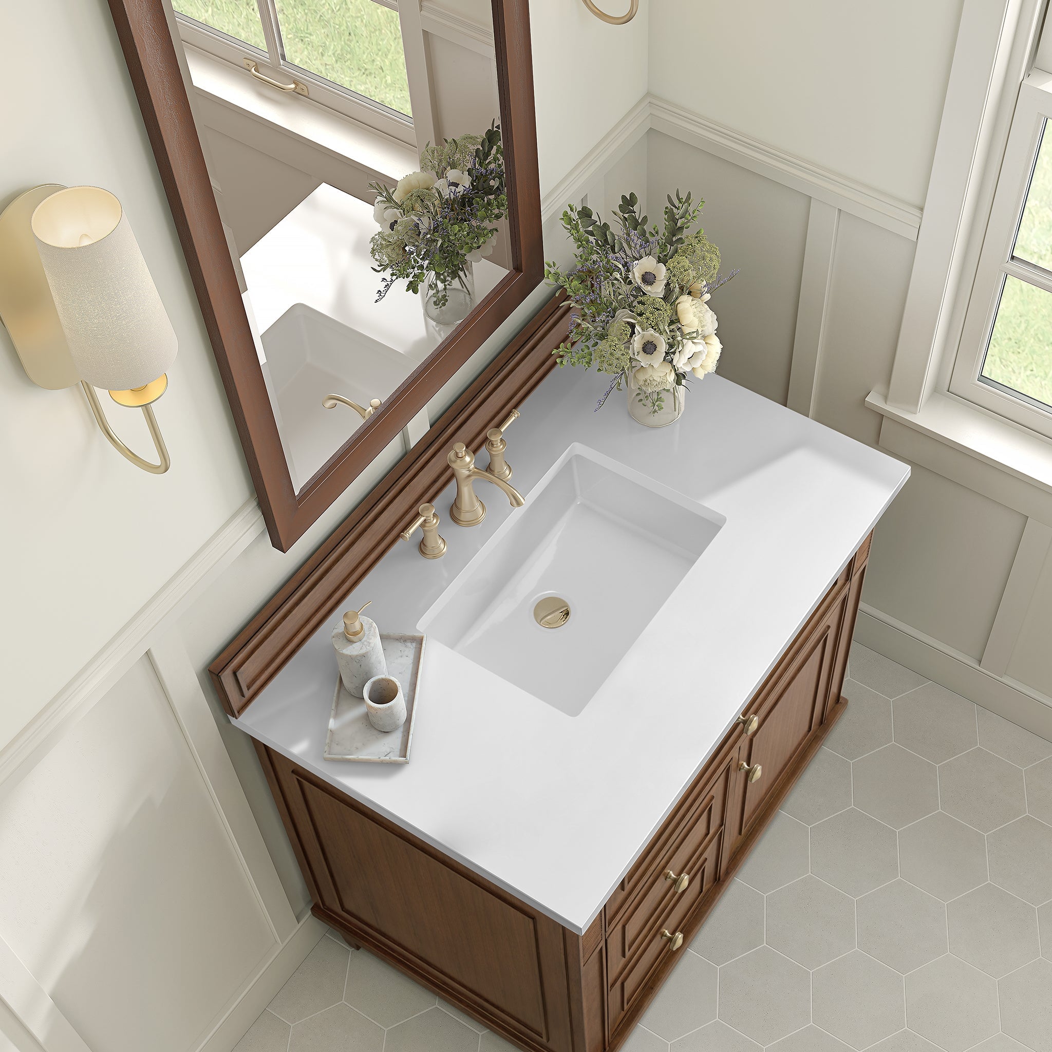 James Martin Lorelai 36" Single Bathroom Vanity, Mid-Century Walnut by James Martin