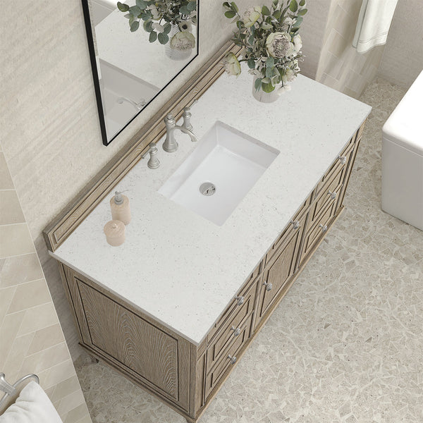 James Martin Lorelai 48" Single Bathroom Vanity, Whitewashed Oak