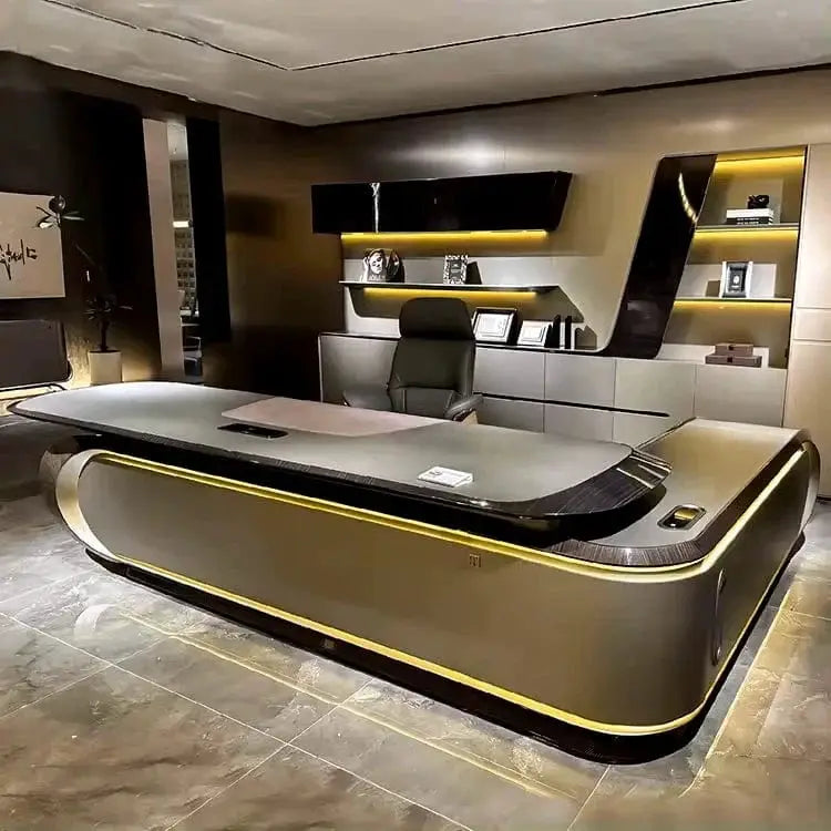 Echelon · Luxury L-Shaped Executive Desk by Arc Grove