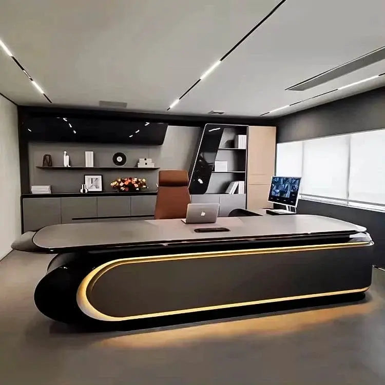 Echelon · Luxury L-Shaped Executive Desk by Arc Grove