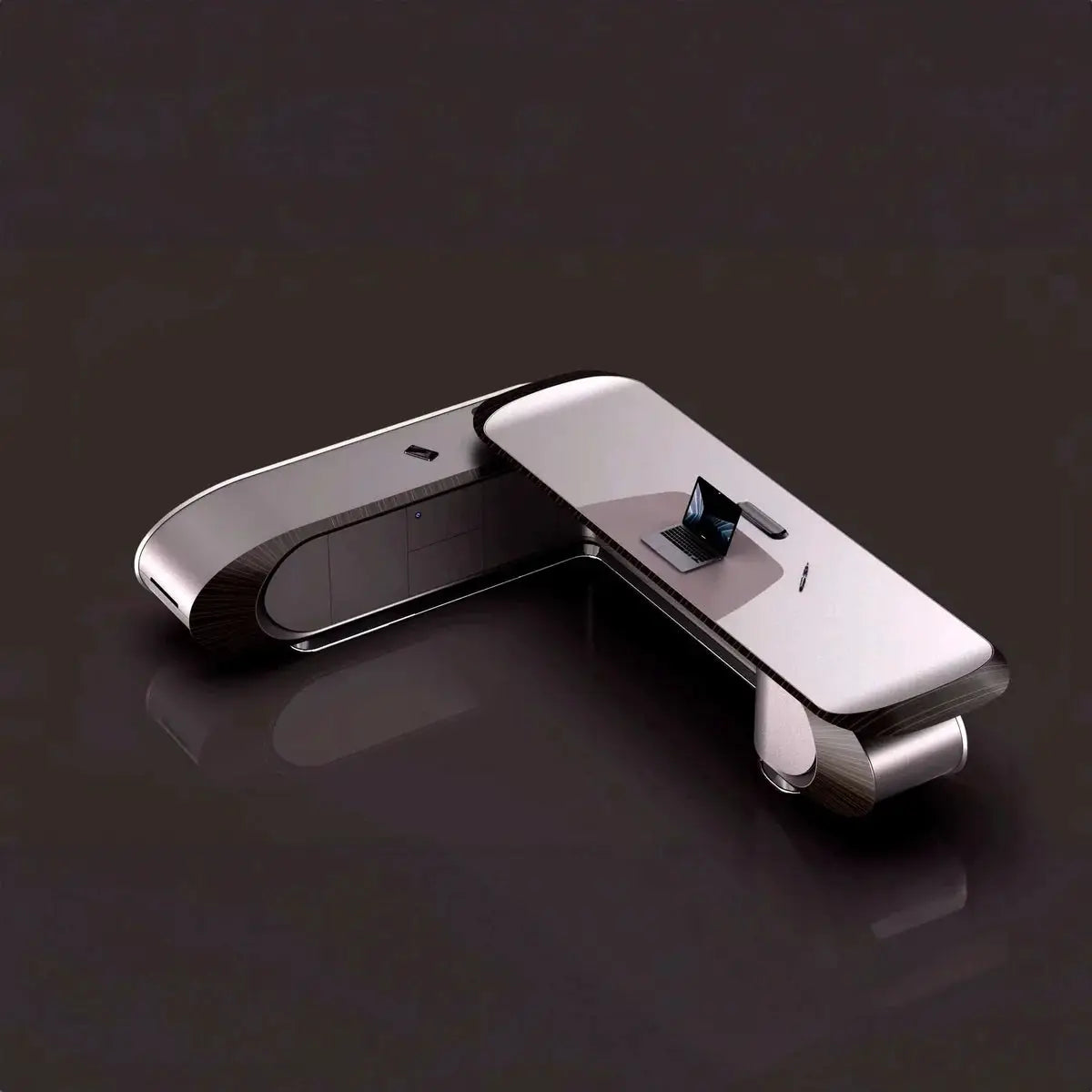 Echelon · Luxury L-Shaped Executive Desk by Arc Grove