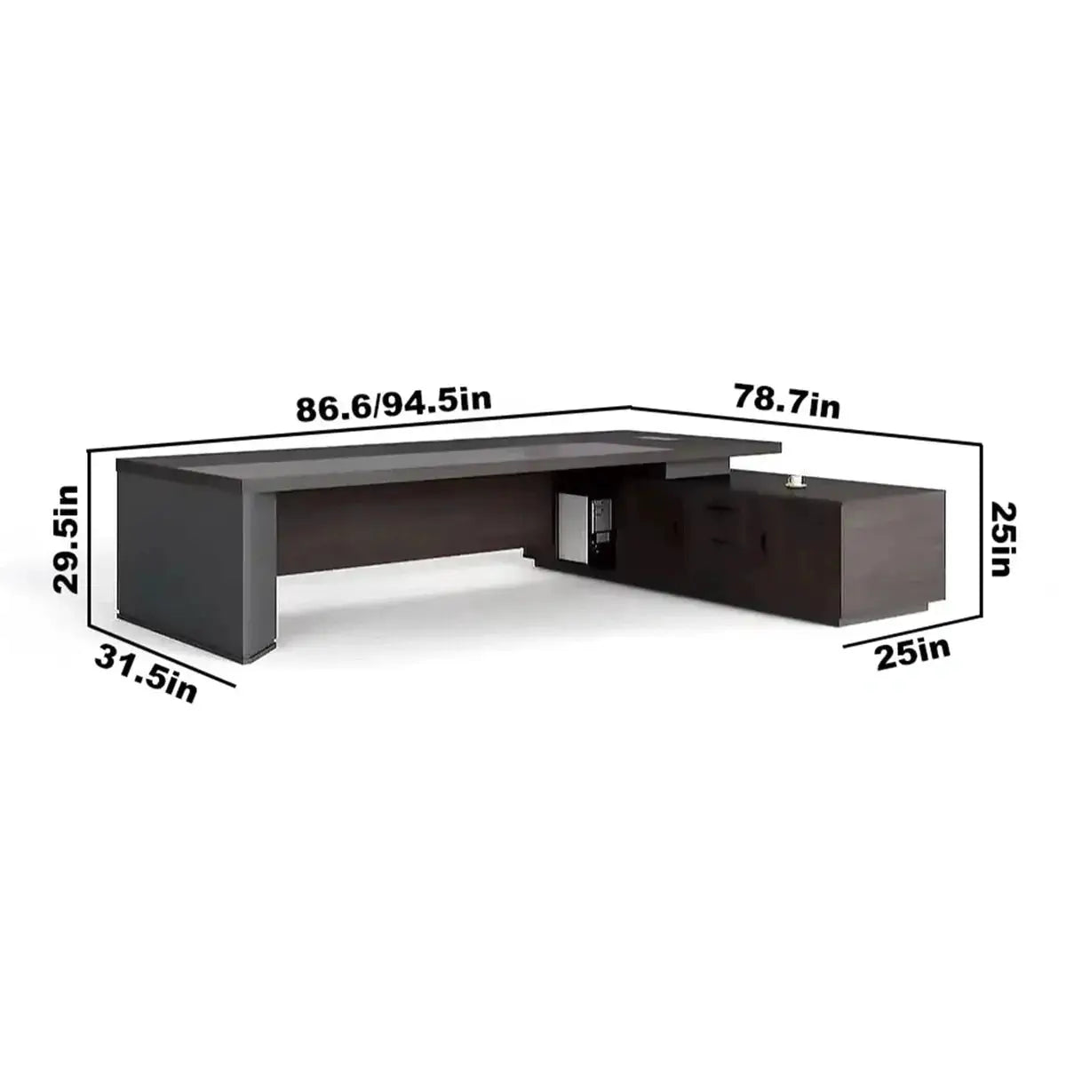 Taplin · Modern L-Shaped Executive Desk by Arc Grove