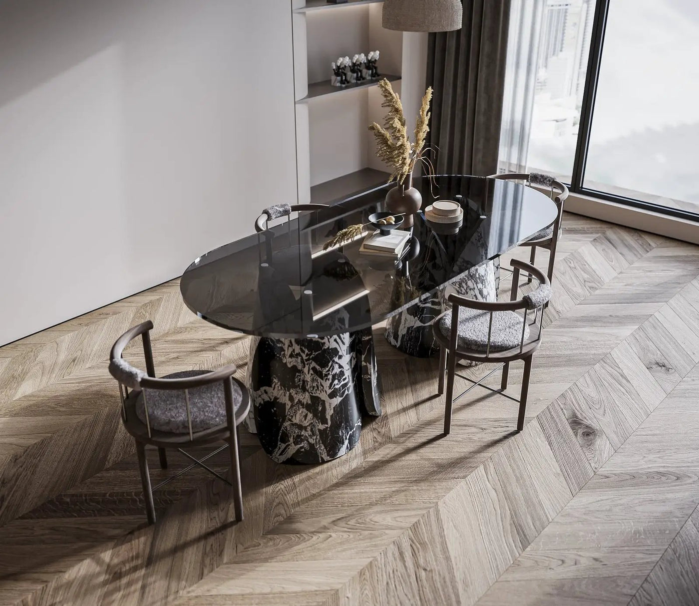 Lotus Dining Table by Zicana Boutique