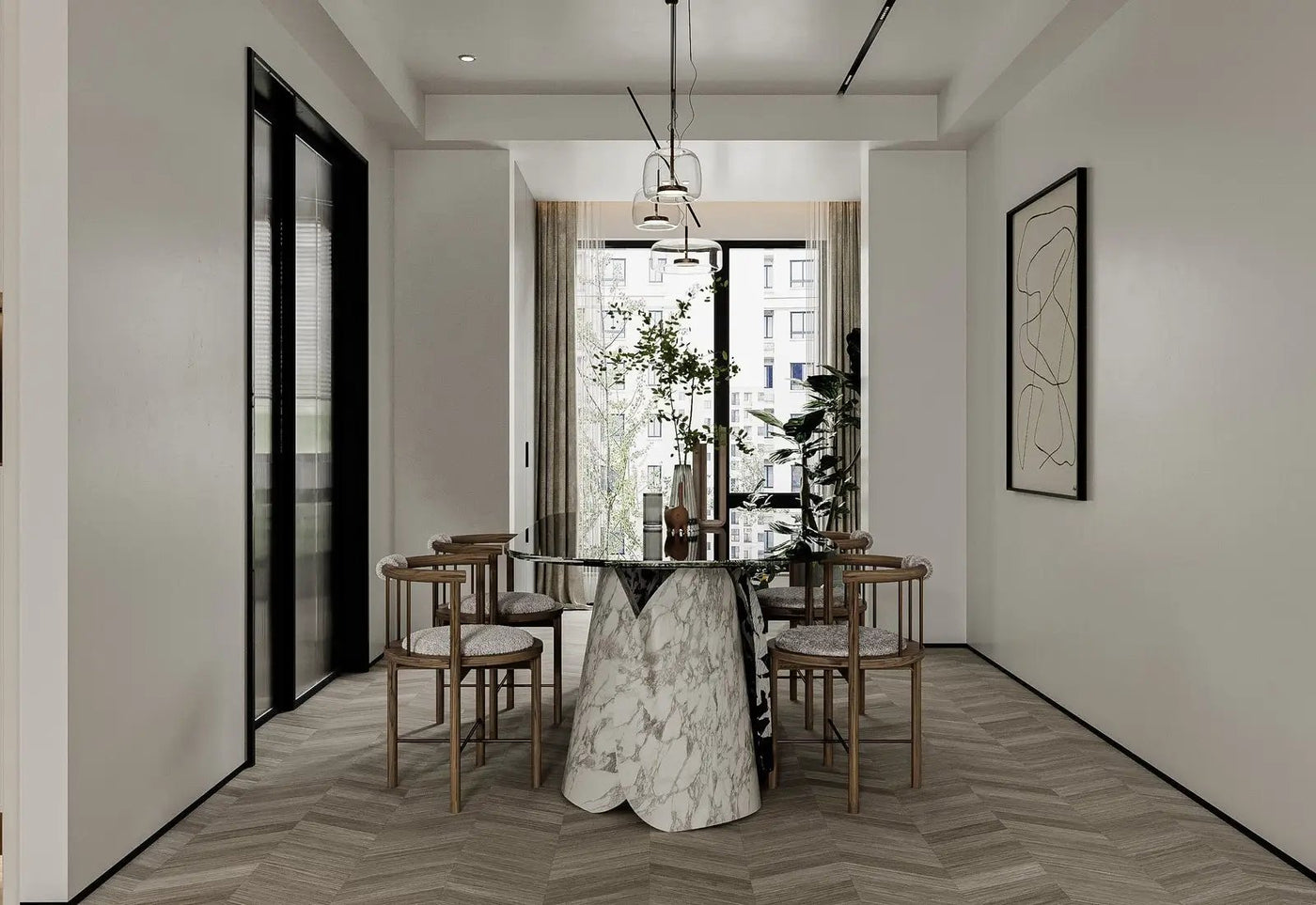 Lotus Dining Table by Zicana Boutique