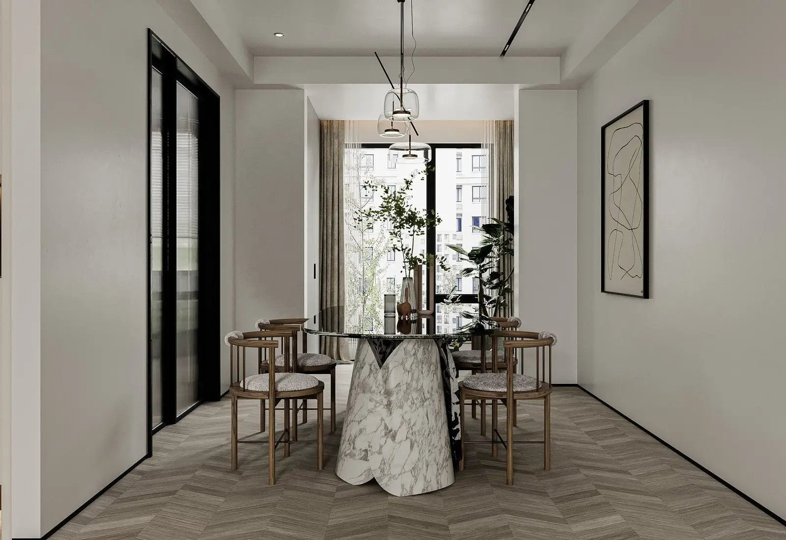 Lotus Dining Table by Zicana Boutique