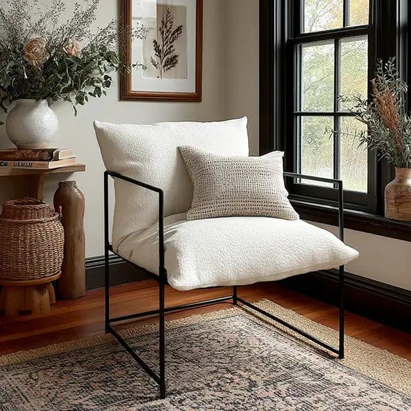 Modern Lounge Chair with Removable Cushion by Decor Steals