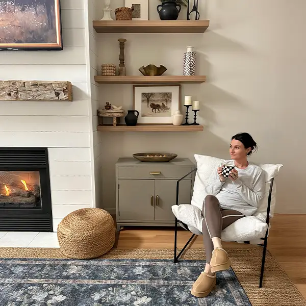 Modern Lounge Chair with Removable Cushion by Decor Steals