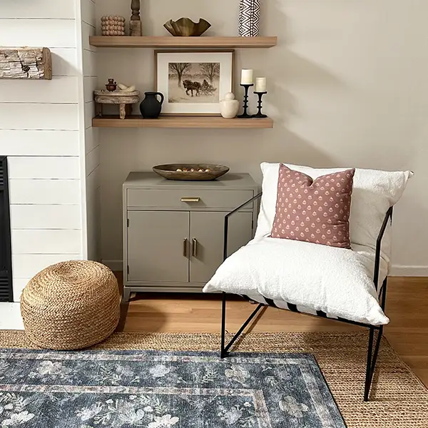 Modern Lounge Chair with Removable Cushion by Decor Steals