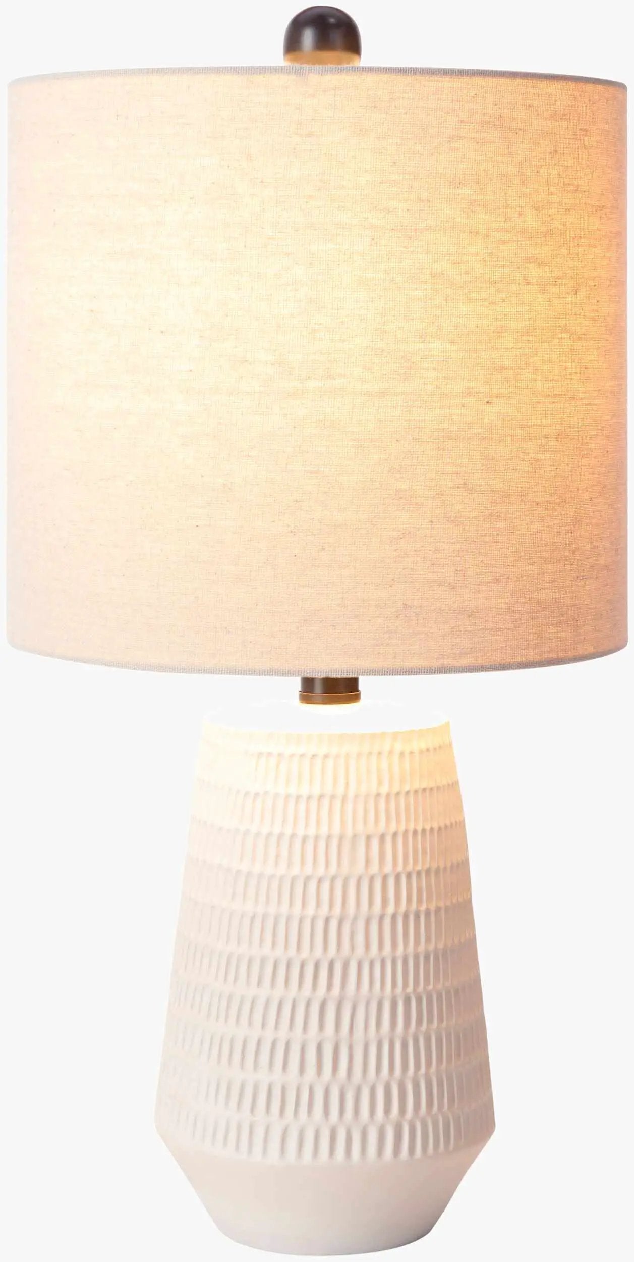 Berehomet Cream Table Lamp by Boutique Rugs