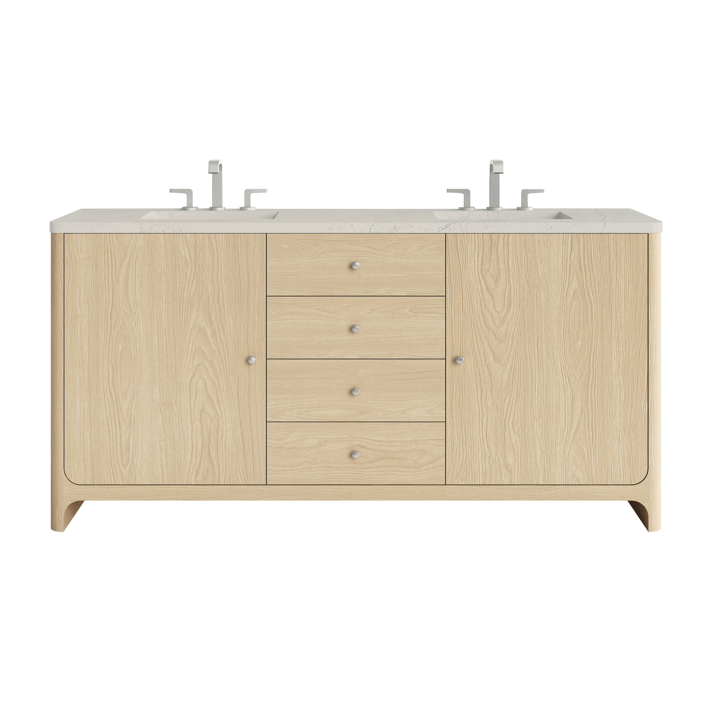 James Martin Gracyn 72" Double Bathroom Vanity, Coastal Driftwood by James Martin