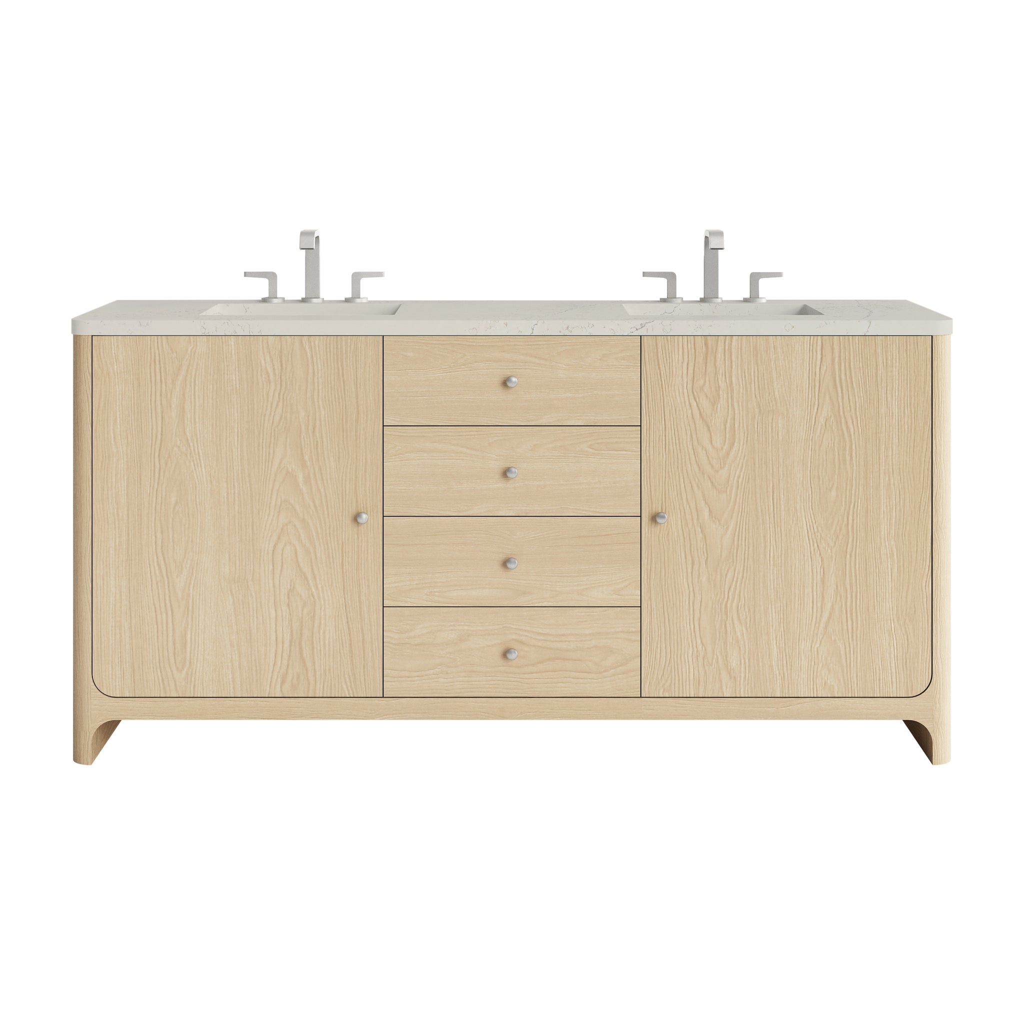 James Martin Gracyn 72" Double Bathroom Vanity, Coastal Driftwood by James Martin
