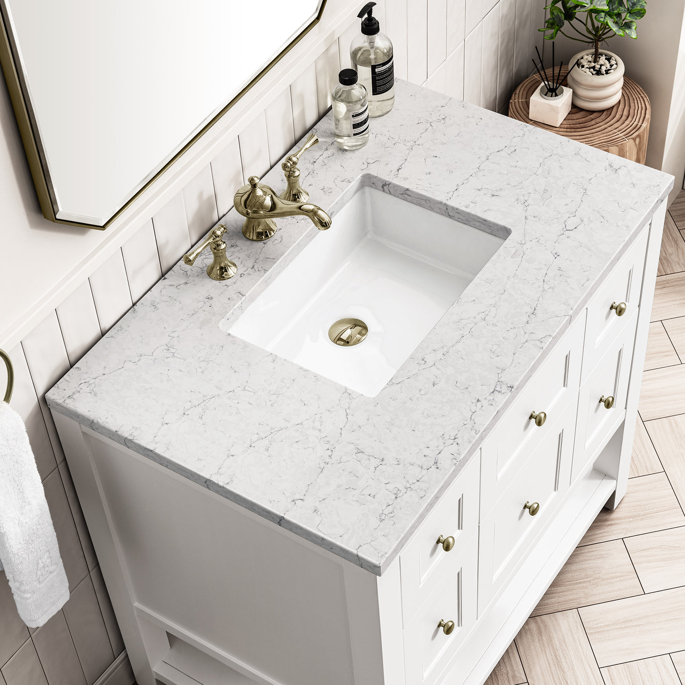 James Martin Breckenridge 36" Single Bathroom Vanity, Bright White, view 18