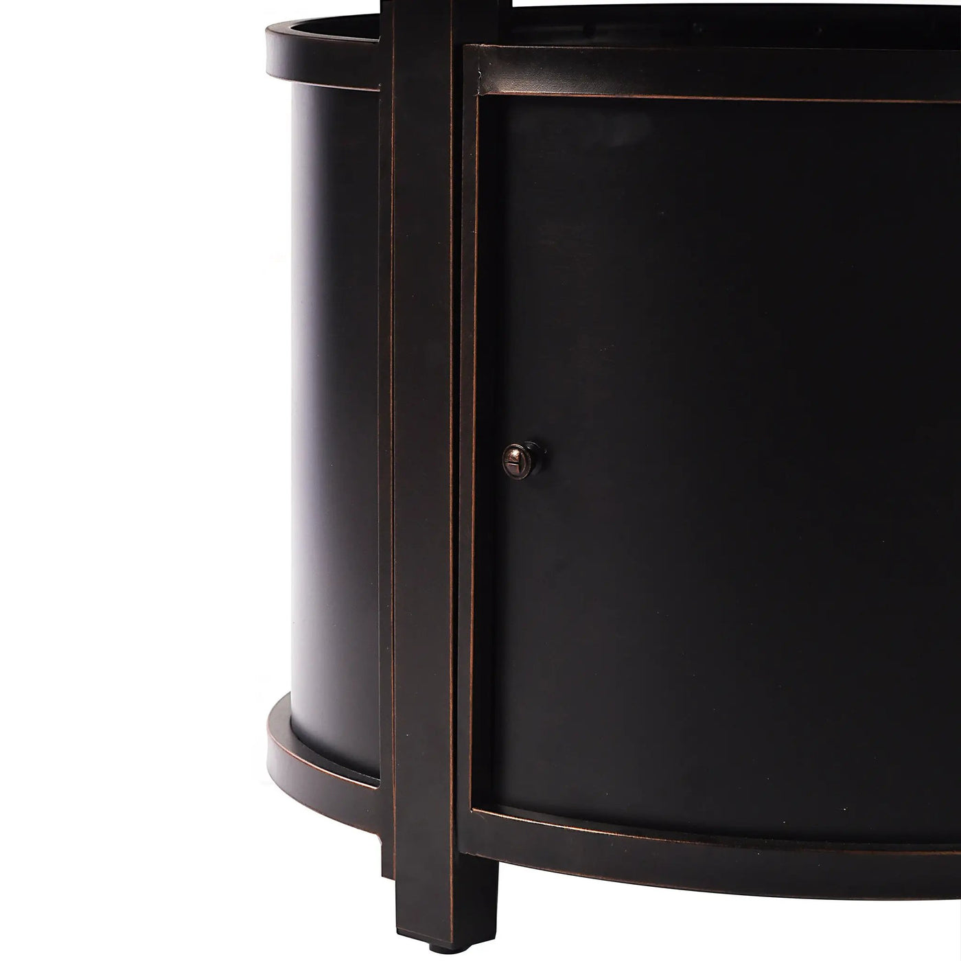Aluminum 44-in Round Propane Fire Table with Beads, Covers and Lid by Sharicks