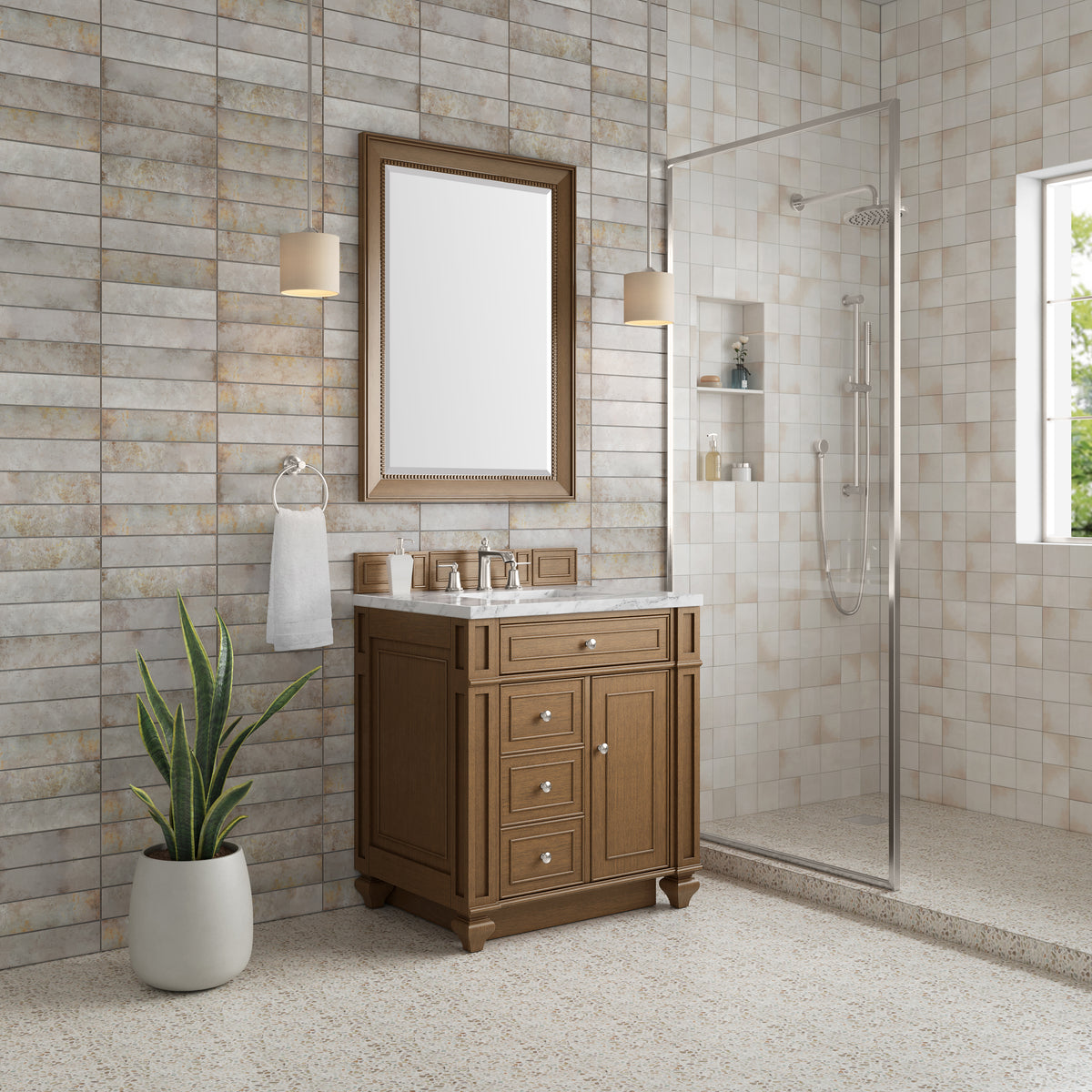 James Martin Bristol 30" Single Bathroom Vanity, Saddle Brown, view 37