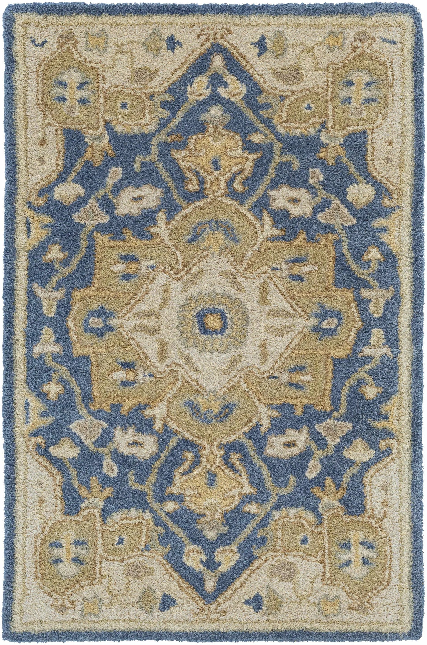 Broomfield 1145 Hand Tufted Blue Wool Rug by Boutique Rugs