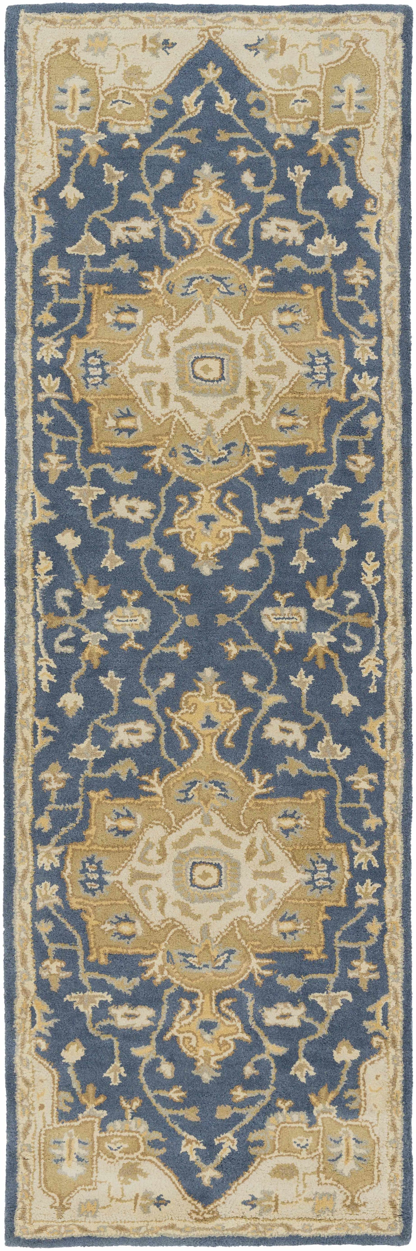 Broomfield 1145 Hand Tufted Blue Wool Rug by Boutique Rugs
