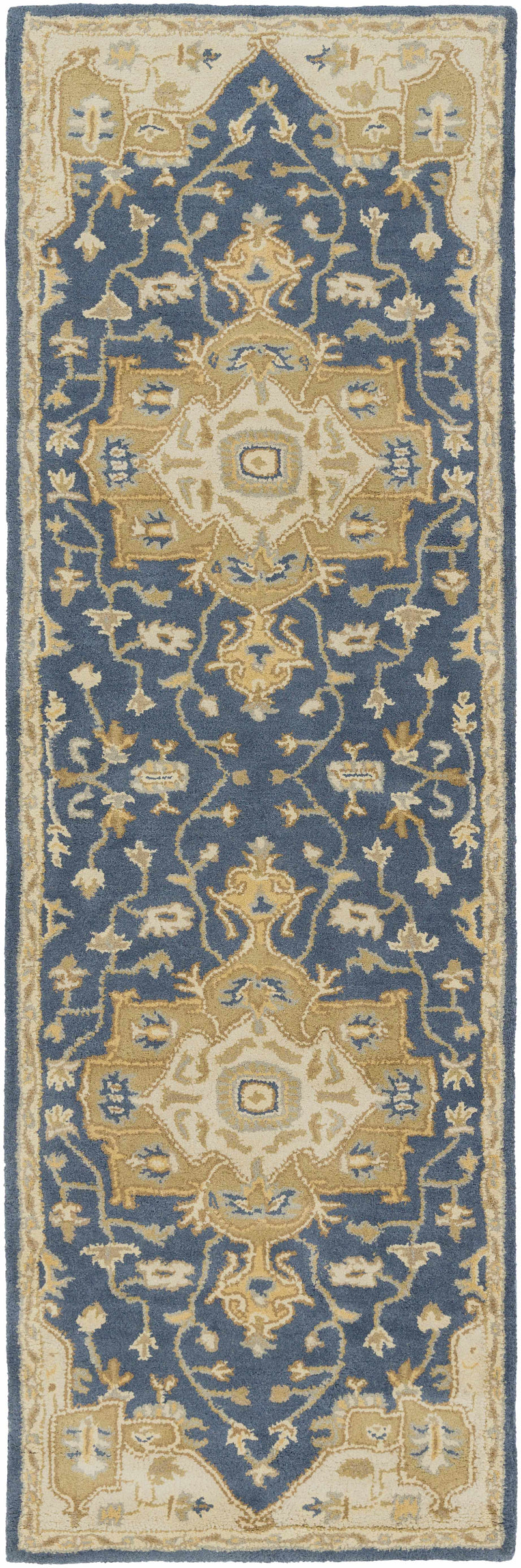 Broomfield 1145 Hand Tufted Blue Wool Rug by Boutique Rugs