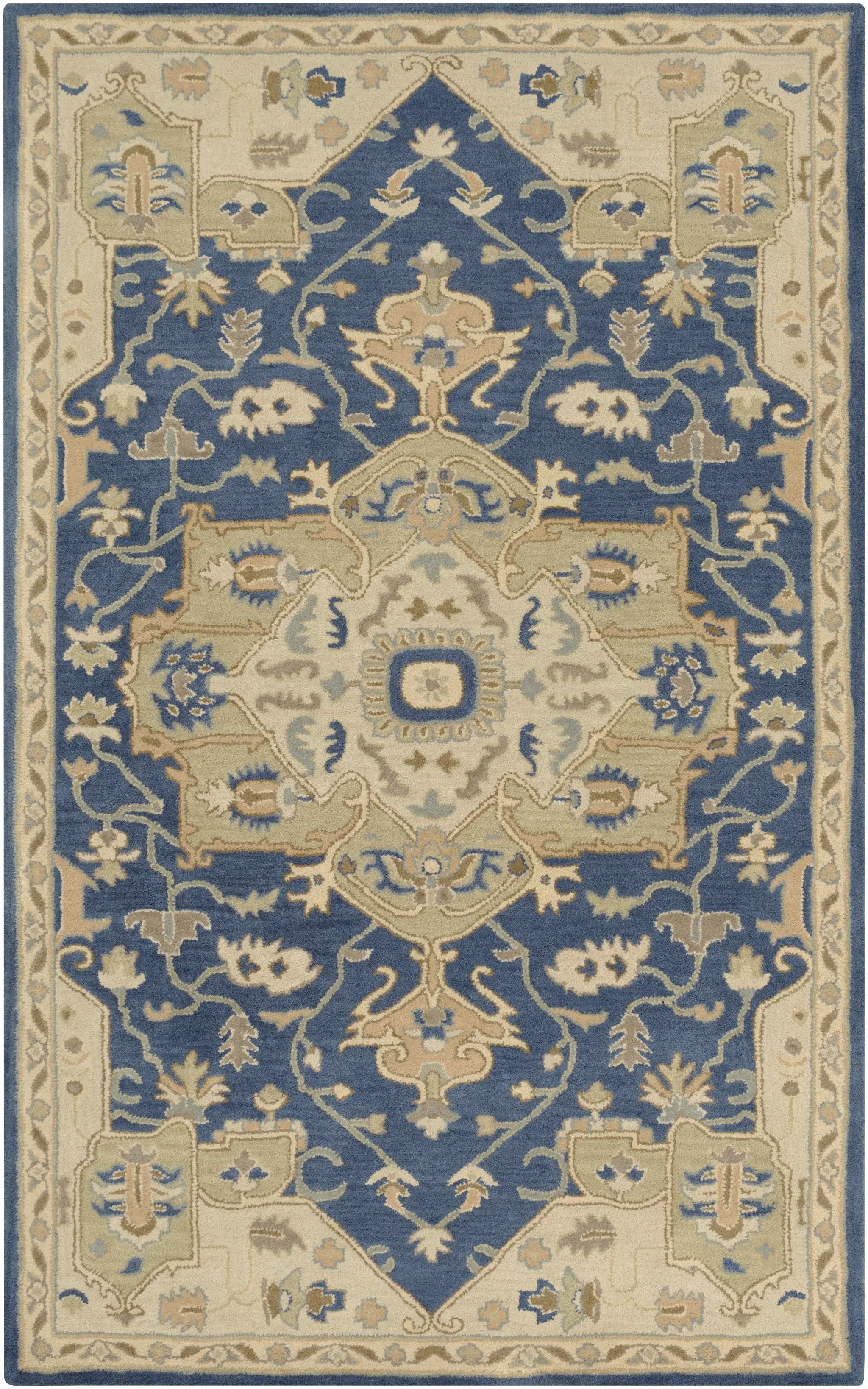 Broomfield 1145 Hand Tufted Blue Wool Rug by Boutique Rugs