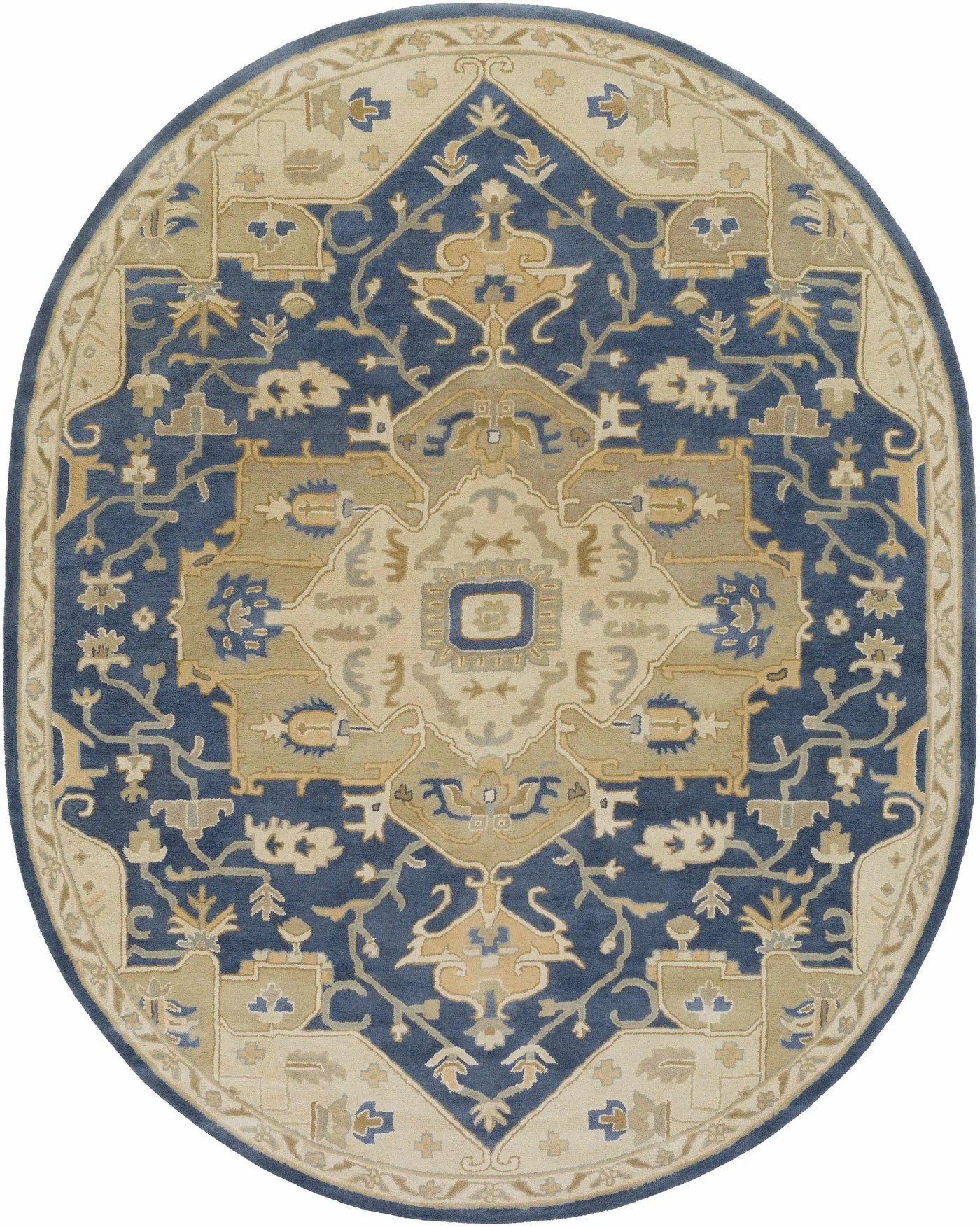 Broomfield 1145 Hand Tufted Blue Wool Rug by Boutique Rugs
