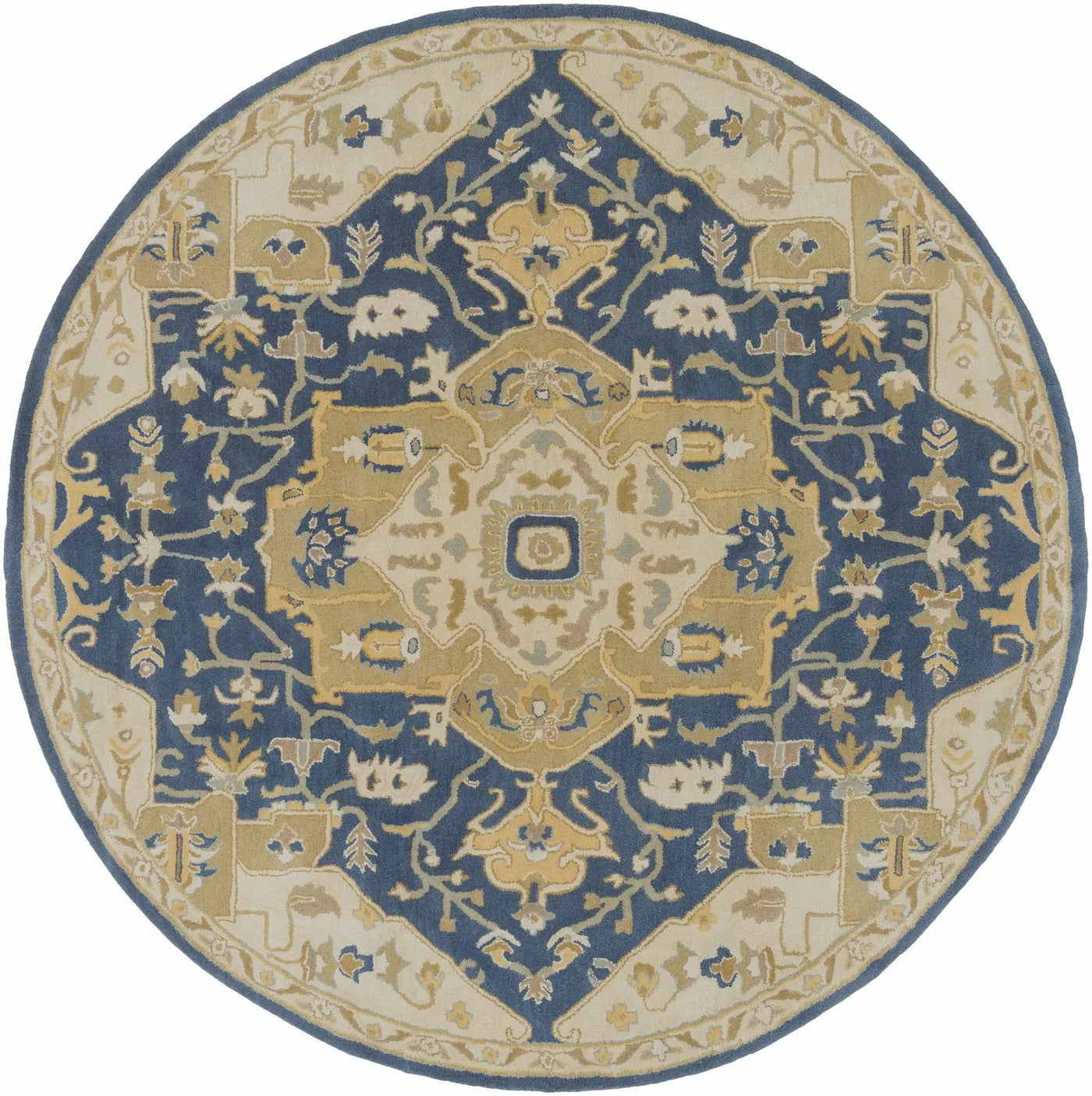 Broomfield 1145 Hand Tufted Blue Wool Rug by Boutique Rugs