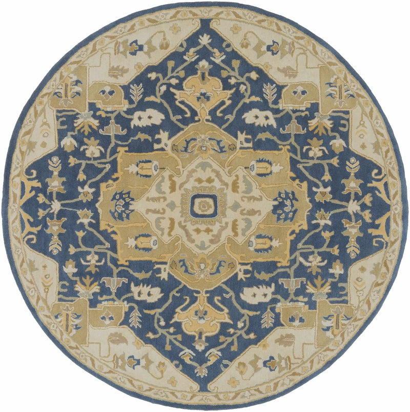 Broomfield 1145 Hand Tufted Blue Wool Rug by Boutique Rugs