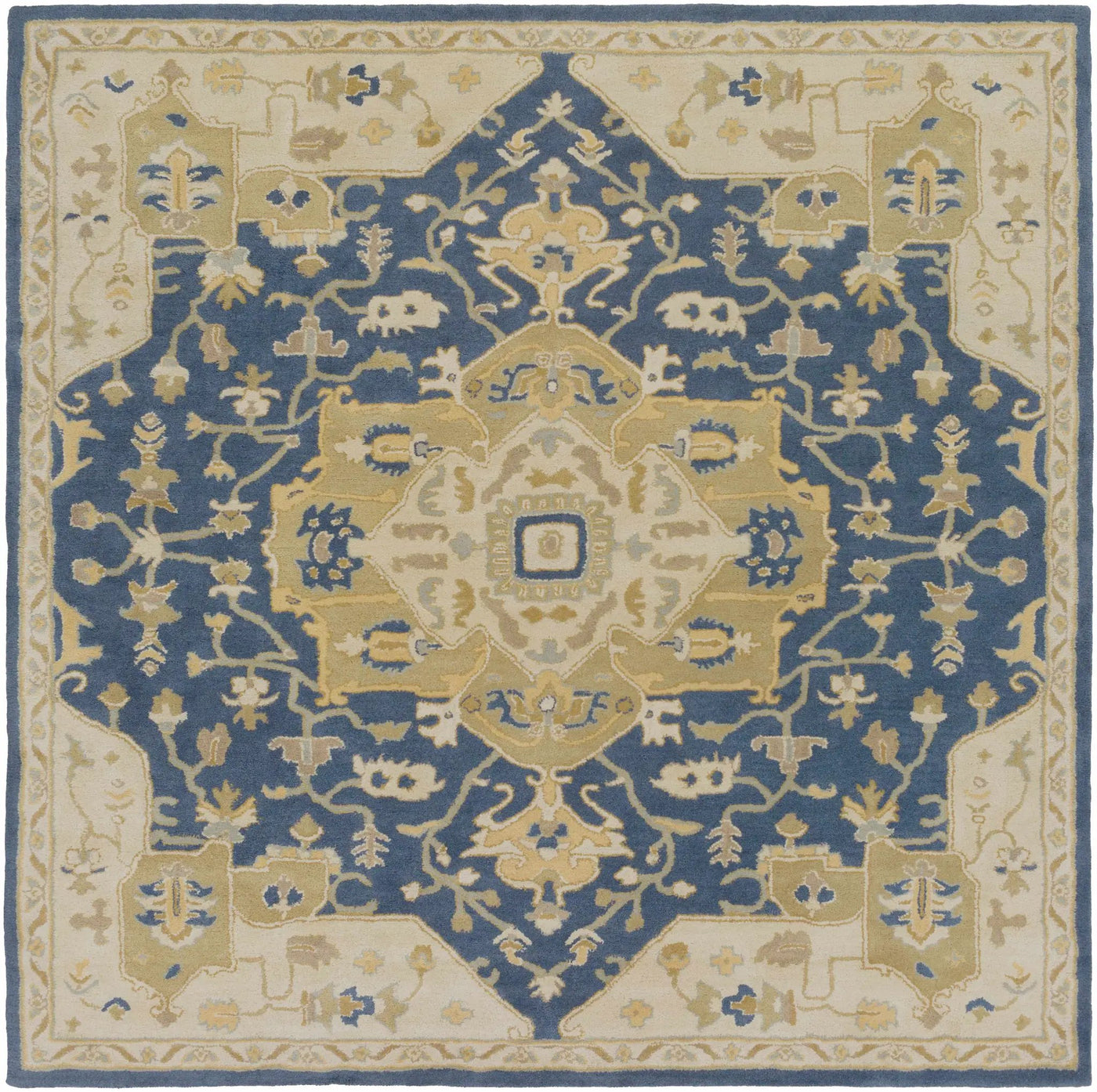 Broomfield 1145 Hand Tufted Blue Wool Rug by Boutique Rugs