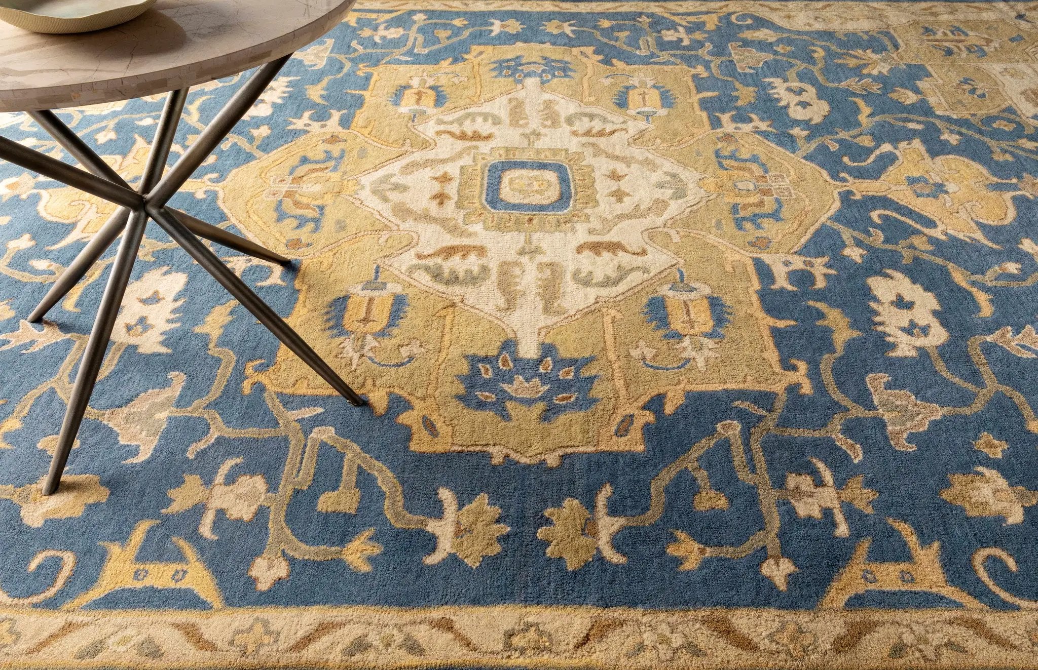 Broomfield 1145 Hand Tufted Blue Wool Rug by Boutique Rugs