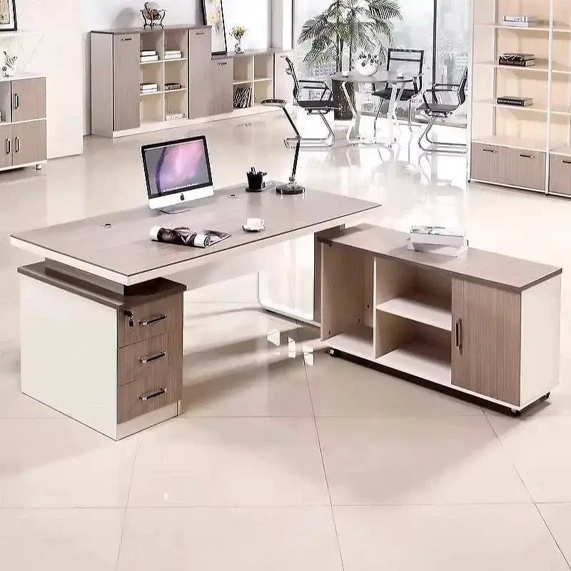 Vesper · Executive Desk w/ Mobile Storage by Arc Grove
