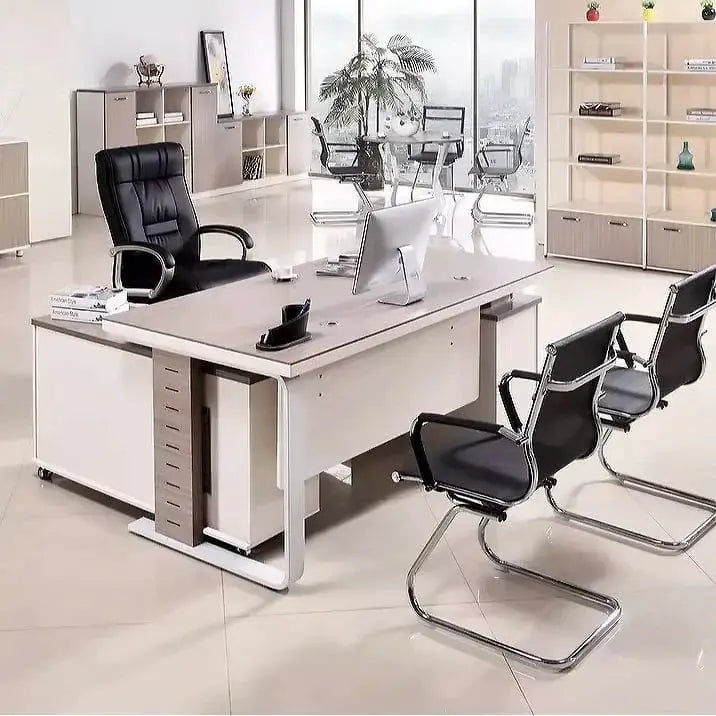 Vesper · Executive Desk w/ Mobile Storage by Arc Grove