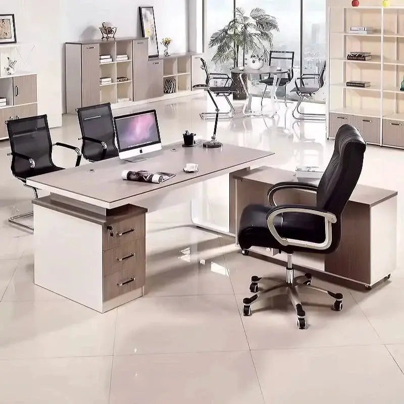 Vesper · Executive Desk w/ Mobile Storage by Arc Grove