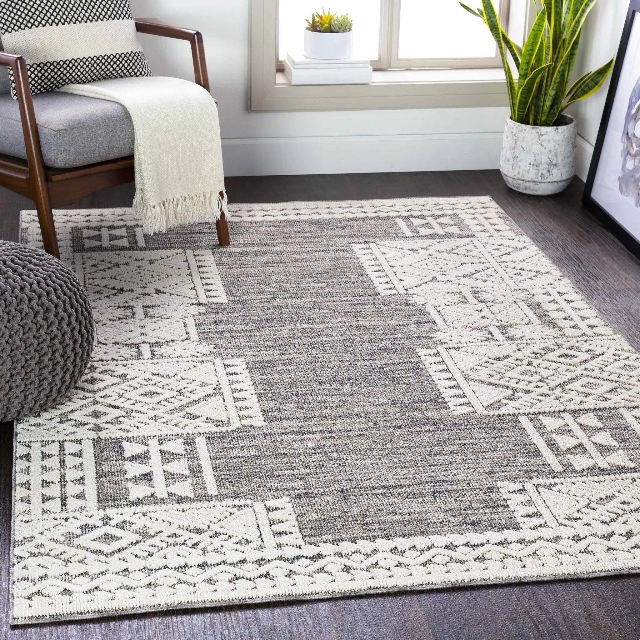 Luddenham Textured Rug - Clearance by Boutique Rugs