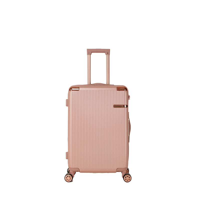 4-Piece Hard ABS Luggage Set with 360° Dual Rotating Wheels - Rose Gold, photo 2 of 8