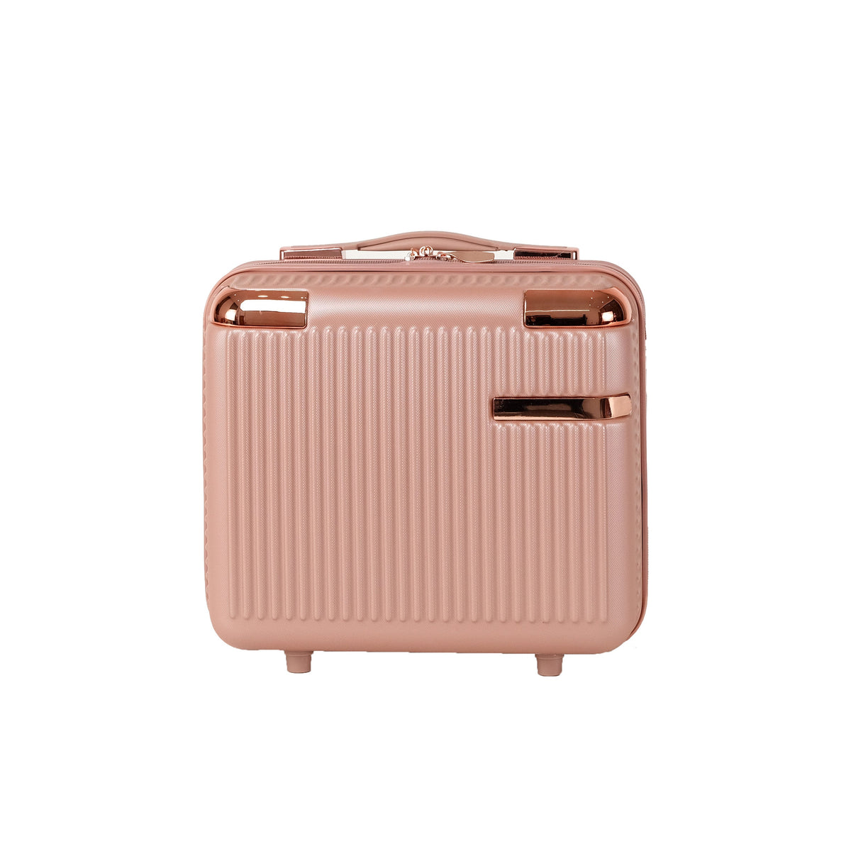4-Piece Hard ABS Luggage Set with 360° Dual Rotating Wheels - Rose Gold, photo 4 of 8