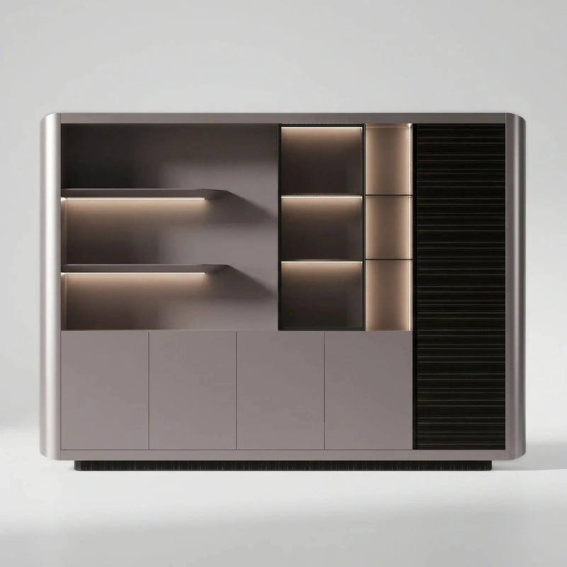 Linea · Office Shelves w/ Lighting & Storage by Arc Grove
