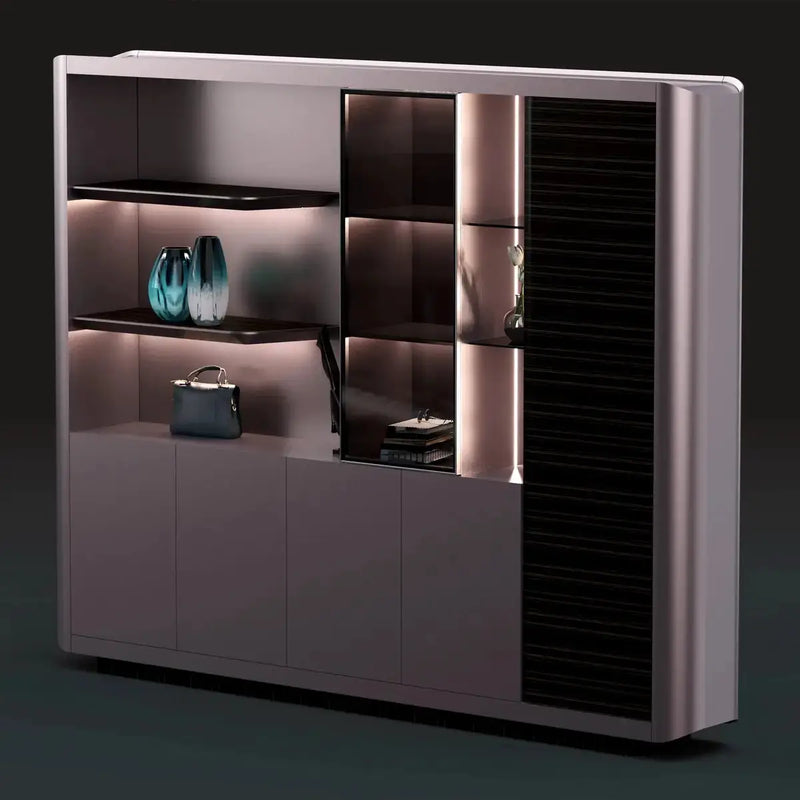 Linea · Office Shelves w/ Lighting & Storage by Arc Grove