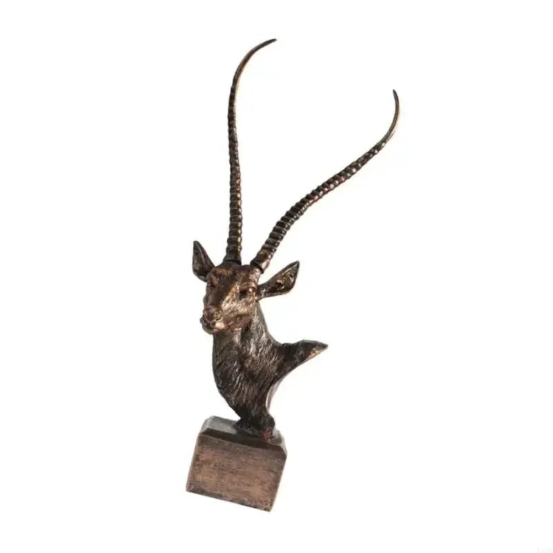 Luxurious Antelope Head Figurine With Fine Detail For Office And Home Gift by House Of Avana