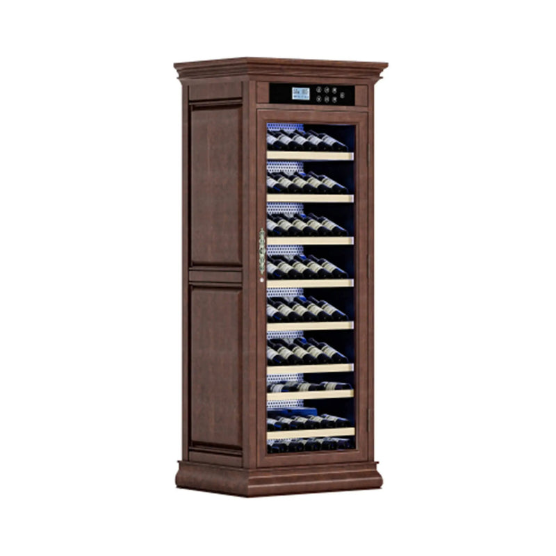 Nuvia 102-Bottle 10.6 Cu.Ft Wine Cooler Cabinet With LED Lighting And Temperature Control (SAK69027) by SAKSBY WHOLESALE