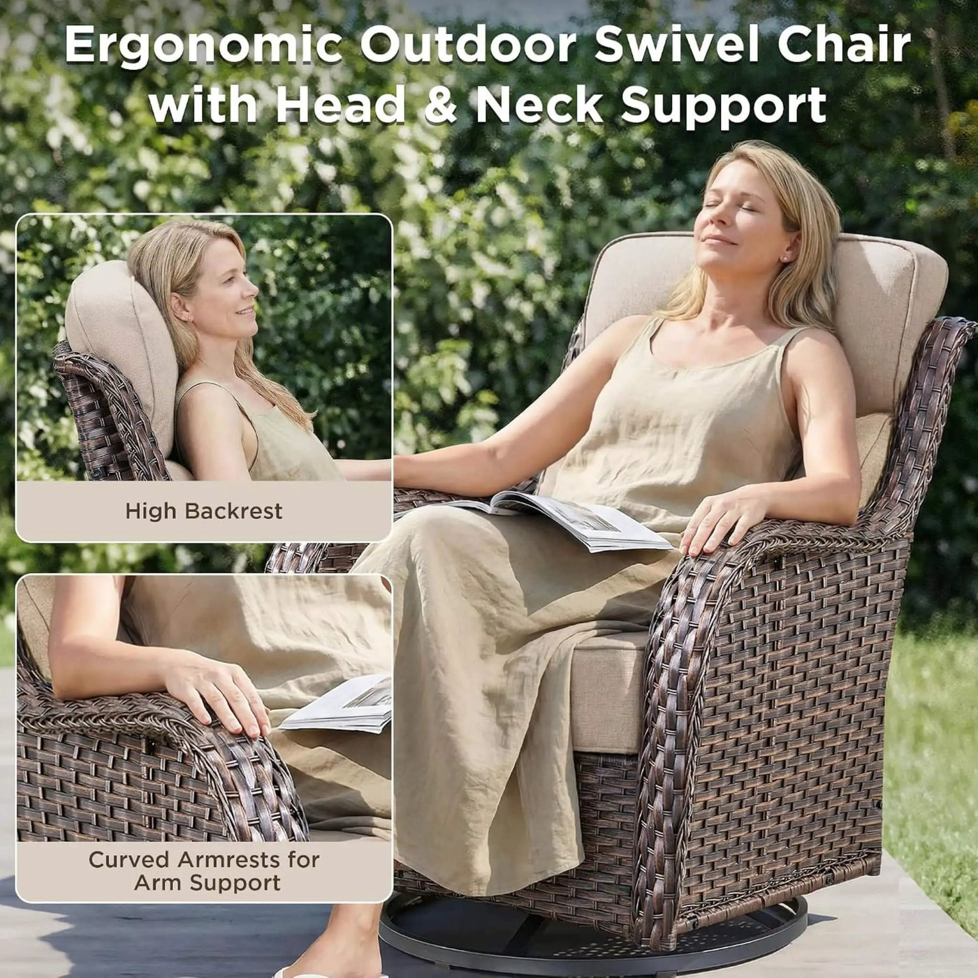 Luxury 8-Piece All-Weather Patio Furniture Set With Fire Pit Table (SAK37512) by SAKSBY WHOLESALE
