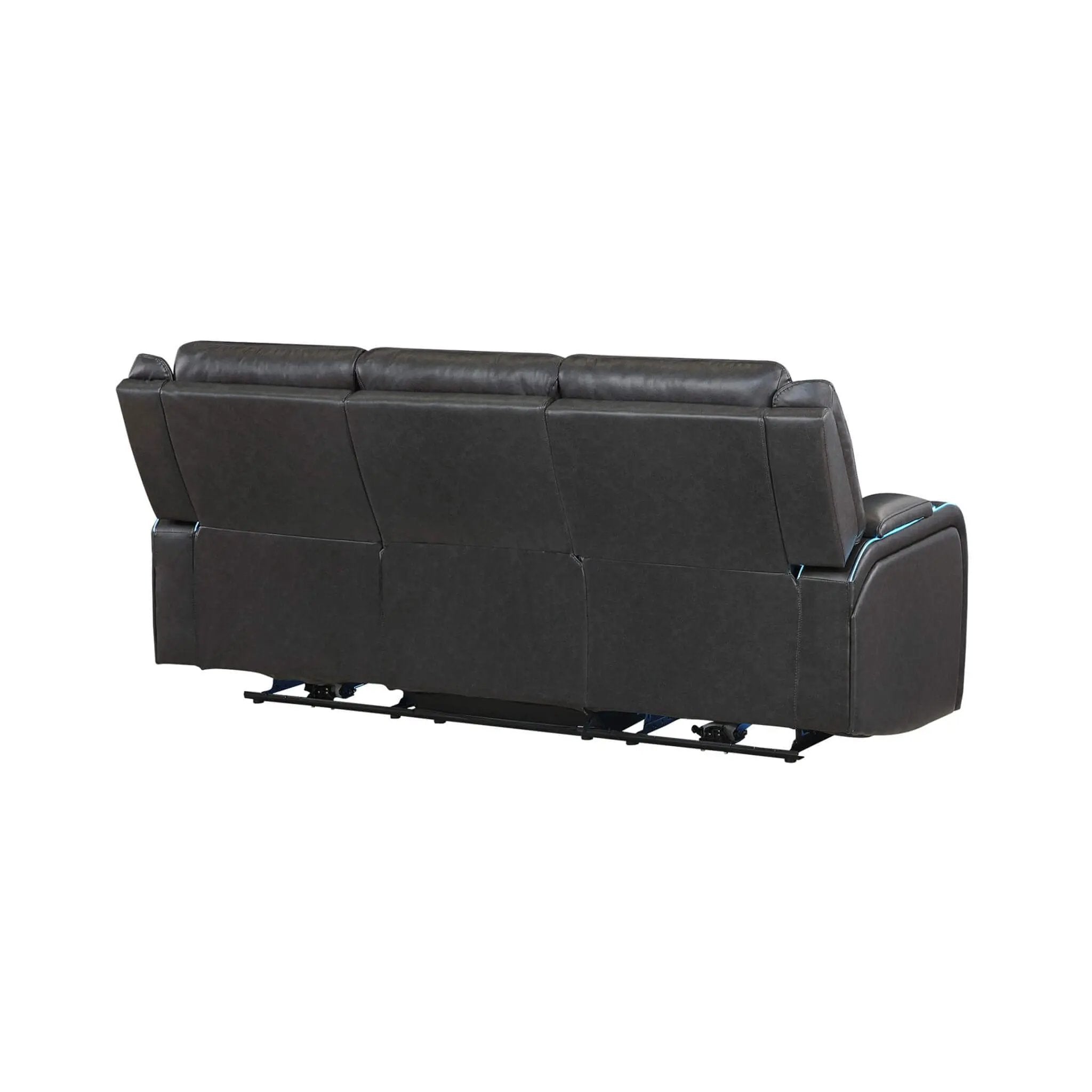Nuvia Luxury 84-Inch Home Theater Power Reclining Sofa With LED Lights And Power Headrest (SAK83195) by SAKSBY WHOLESALE