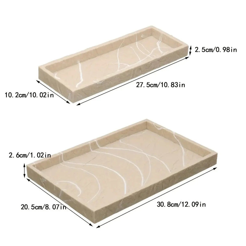 Luxury Bathroom Organizer, Storage Tray for Shampoo And Shower Gel, Sink Tray for Hotel Bathrooms, Home Bathroom Sink Tray, Decorative Tray for Model Room Bathrooms, Bathroom Trays by House Of Avana