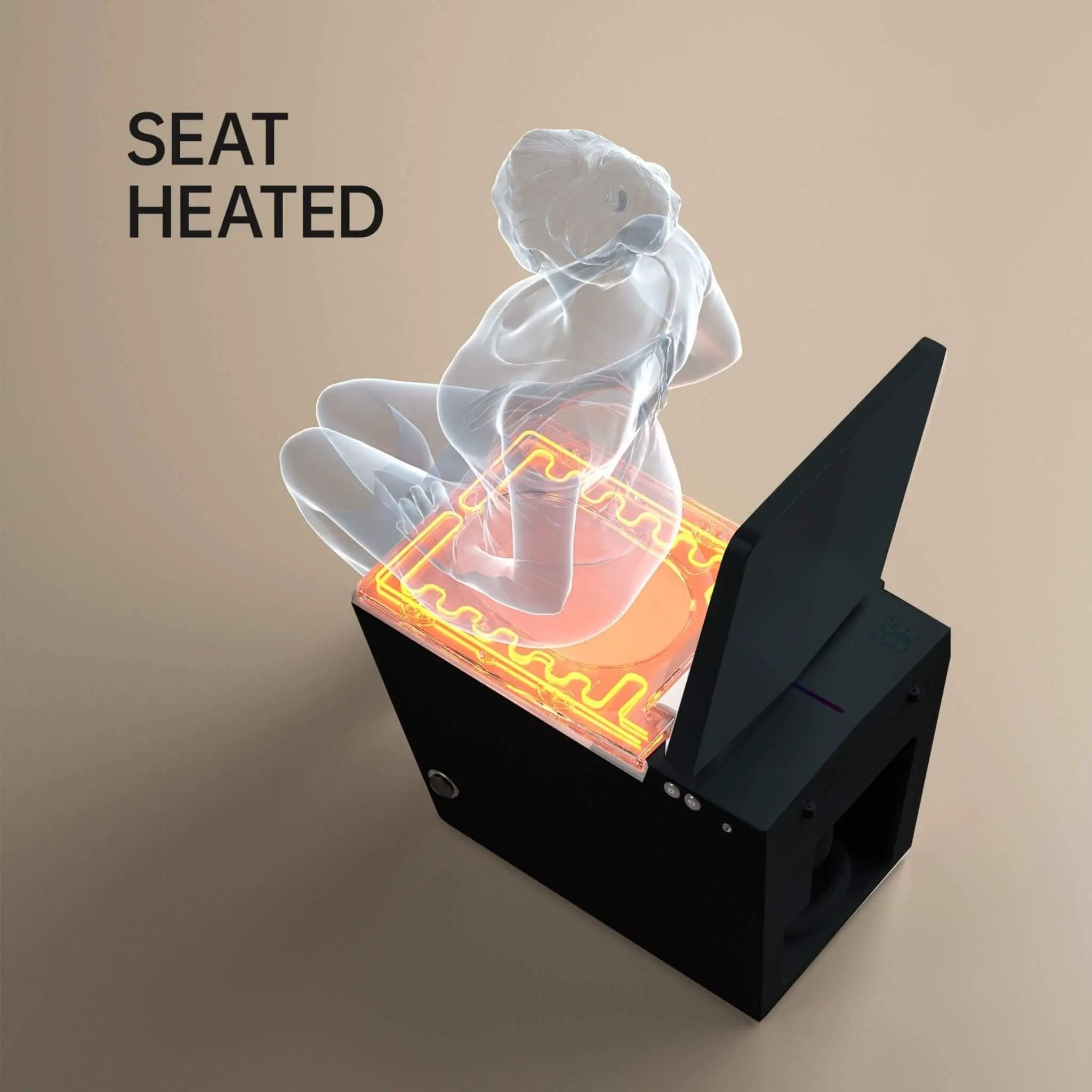 Nuvia Luxury Black Square Smart Toilet With Bidet, Remote, And Heated Seat (SAK45183) by SAKSBY WHOLESALE