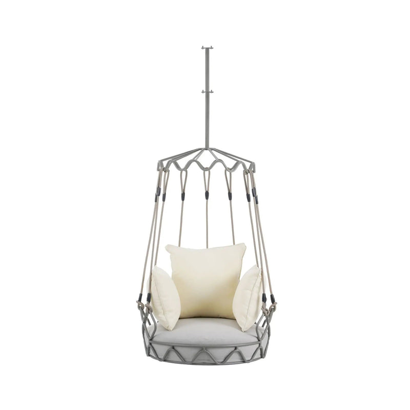 Alora Luxury Outdoor Hanging Basket Porch Swing Chair With UV Resistant Cushions (SAK95678) by SAKSBY WHOLESALE