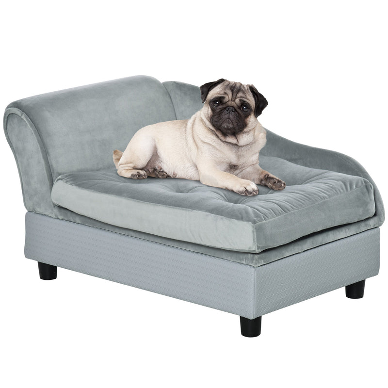 Luxury Small Dog Bed with Hidden Storage - PawHut, photo 2 of 8
